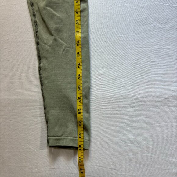 IMI High-Waisted Green Leggings Scrunch Back Detail Size M - Picture 9 of 11